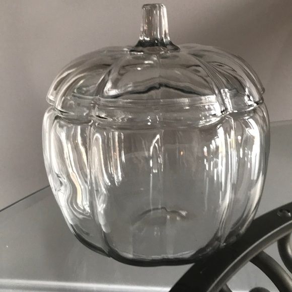 Other - Glass Pumpkin Container